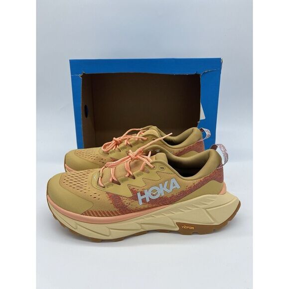 HOKA Skyline Float X Brown Pollen Hiking Shoes 114160-FLX Mens Size 10 - Picture 1 of 9